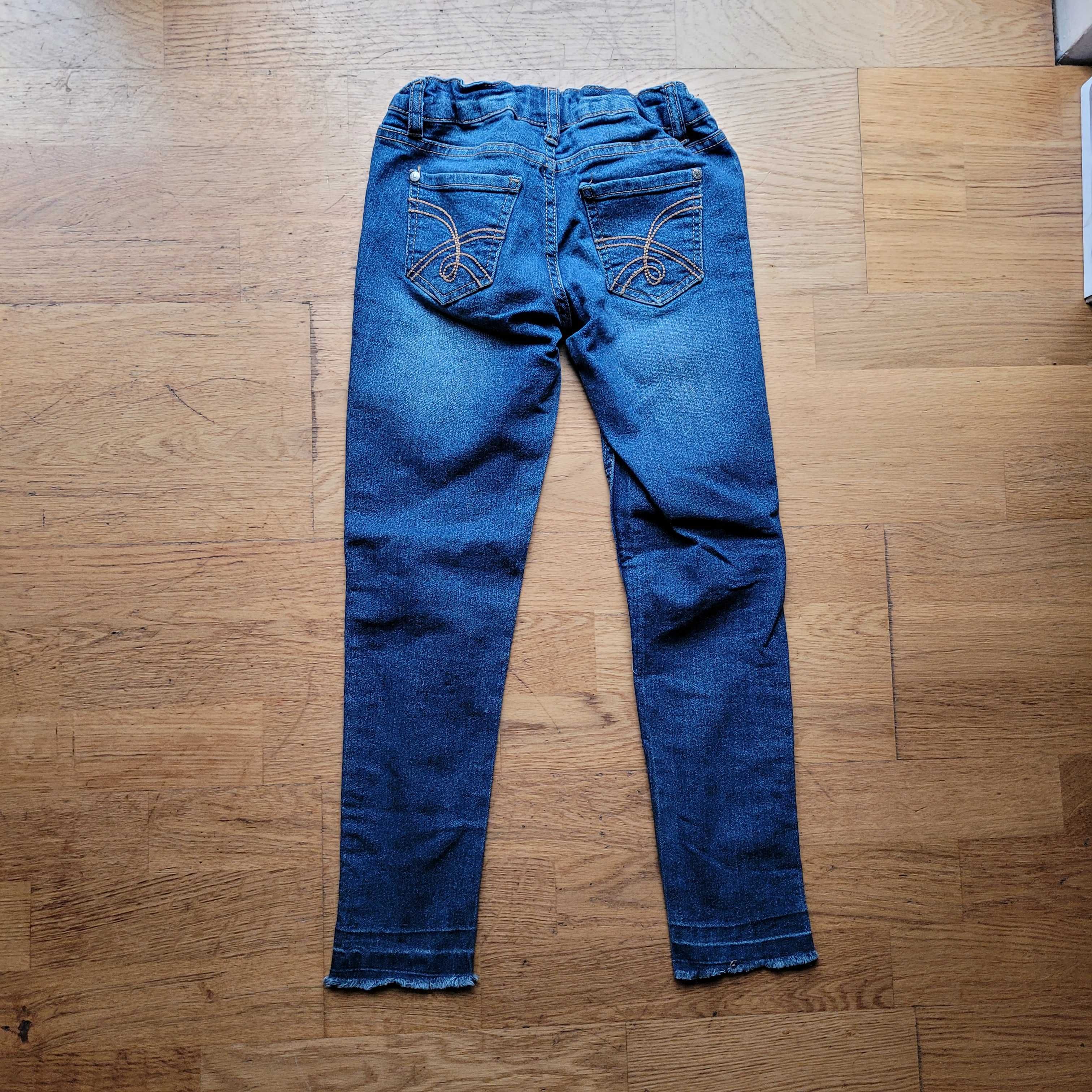 Spodnie jeansowe dziewczęce r.134