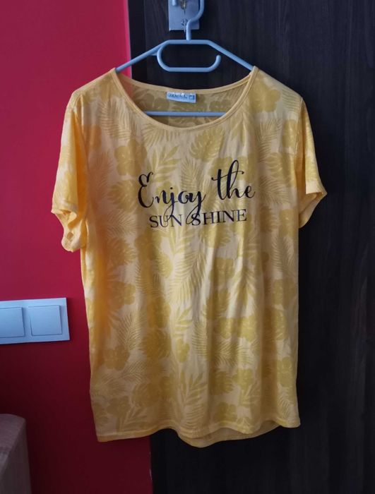 Żółta bluzka letnia
