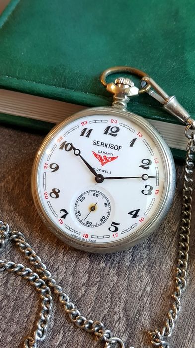 Годинник кишеньковий Молнія Часы Молния SERKISOF. Фестивальные. СССР