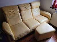 Skórzany wypoczynek sofa fotele