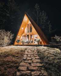 Casa triangular alpina