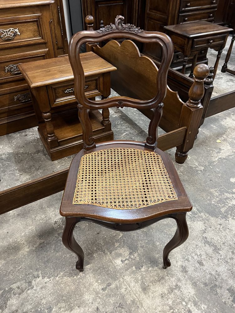 Krzesło w stylu Rocaille/Rafia