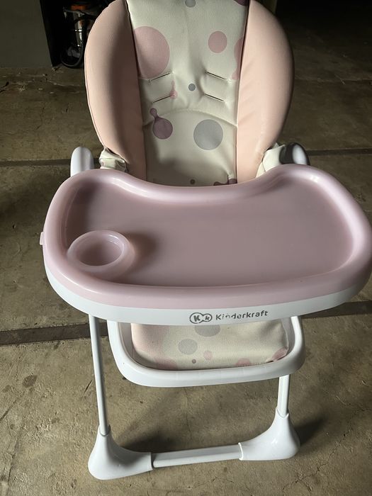 Krzesełko kinderkraft różowe