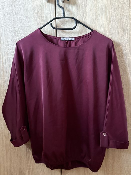 Bordowa bluzka AKUSHA