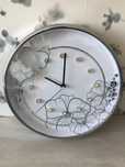 Elegancki zegar zegarek glamour srebrny home&you