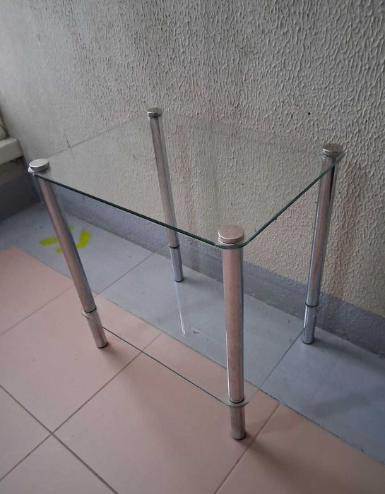 Mesa de Apoio em Vidro