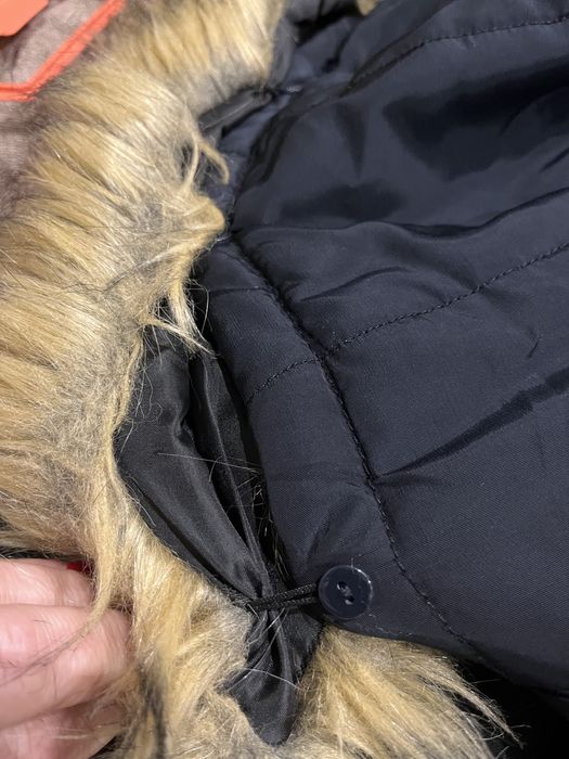 Casaco com capucho azul M