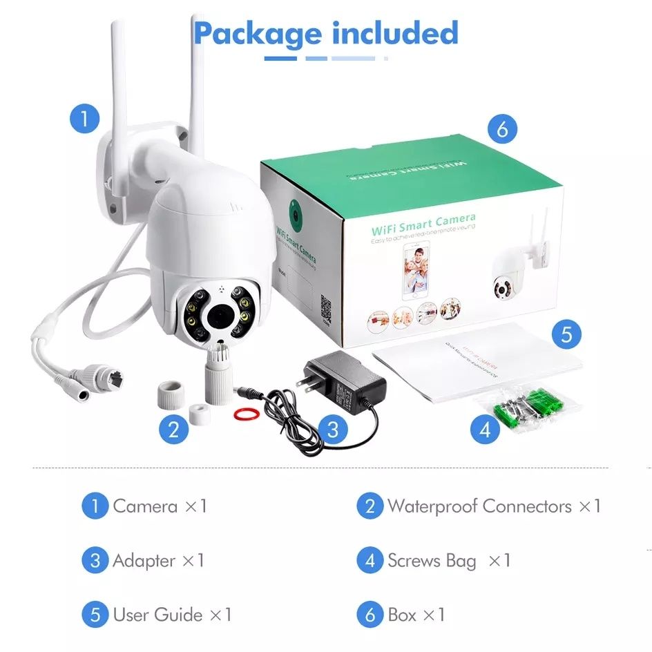 Camera Vigilância exterior rotativa cartão 32GB OPORTUNIDADE DE NATAL