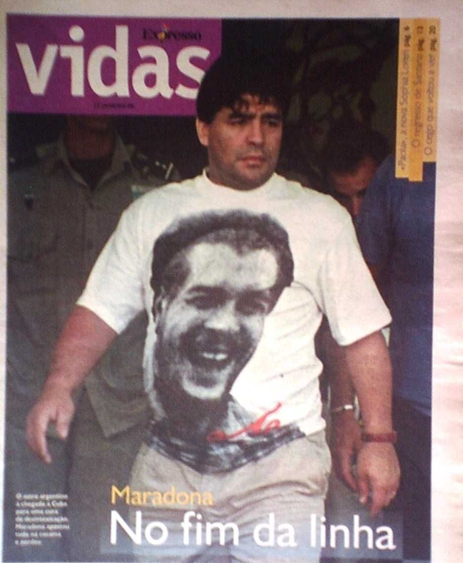 Maradona em 2000, 2002 e 2009 revistas e conteúdos