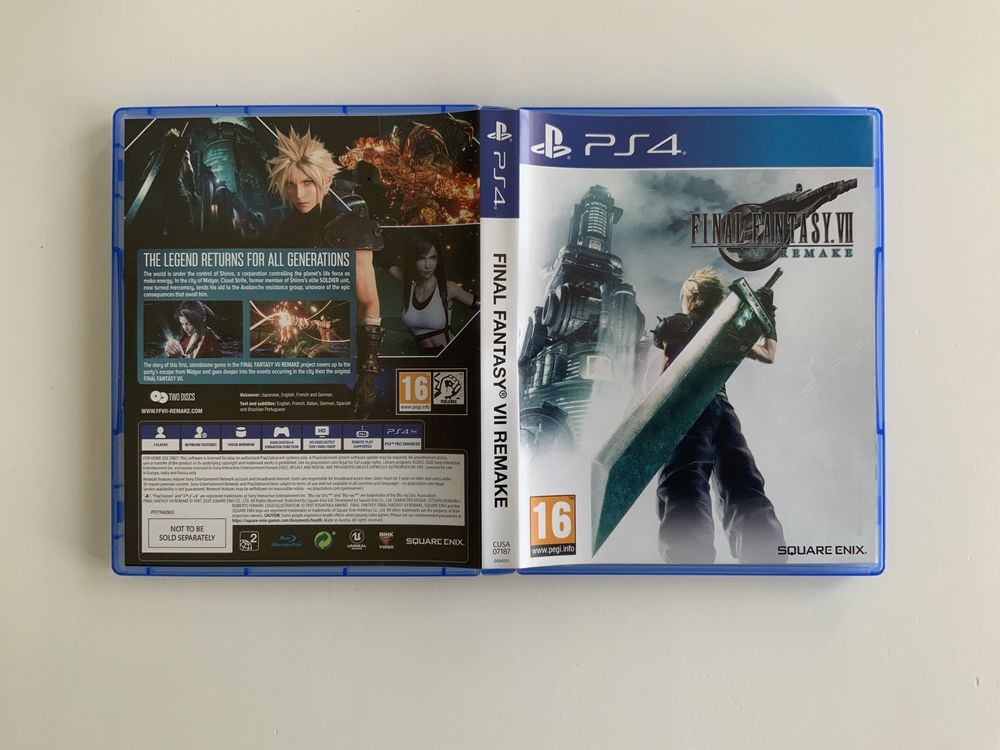 PS4 Final Fantasy VII Remake Deluxe Edition (como novo)