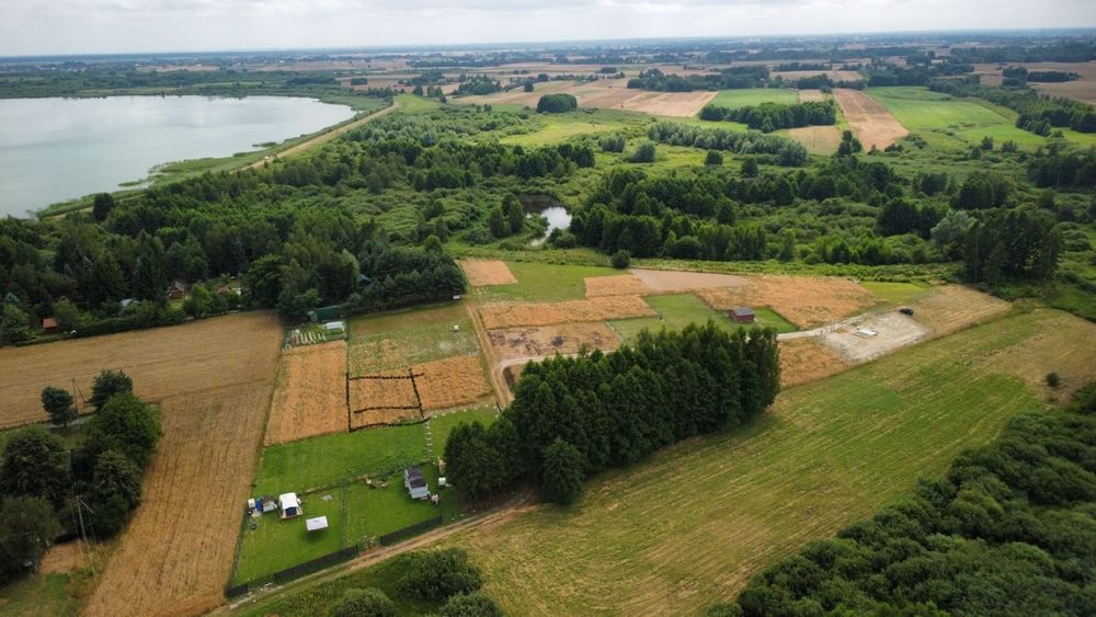 Działka 354m2  nad jeziorem Dratow do wody 250m