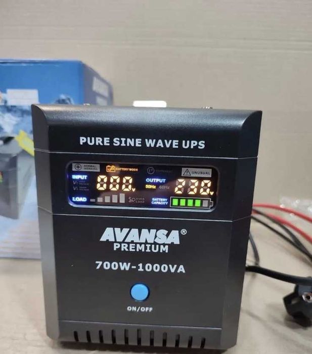 дбж ups чистий синус 700w для акумулятора з зарядкою 15a