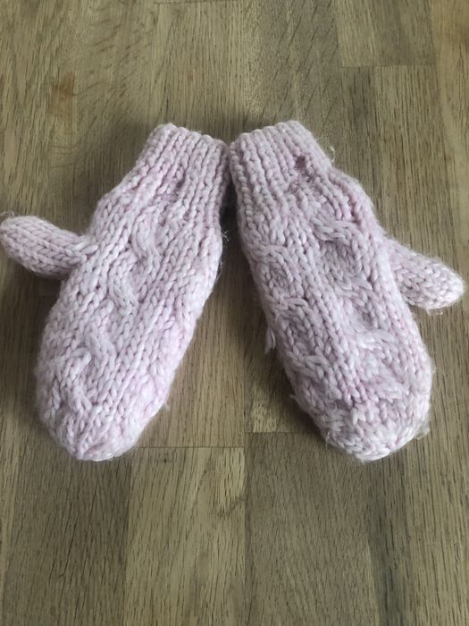 Rękawiczki różowe h&m - tanio