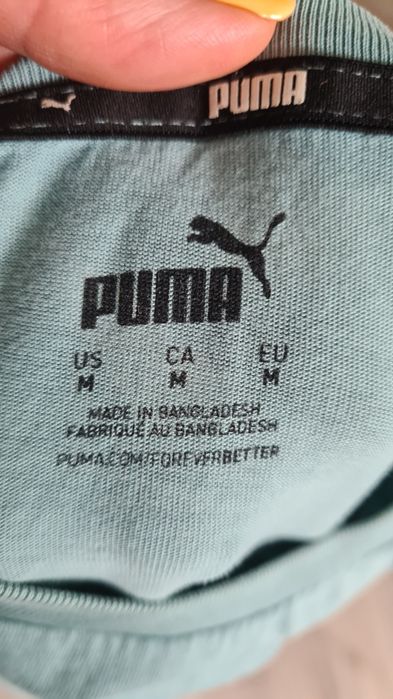 T short PUMA seledyn