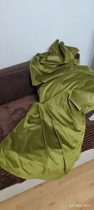 Zasłony zielone zaciemniajace