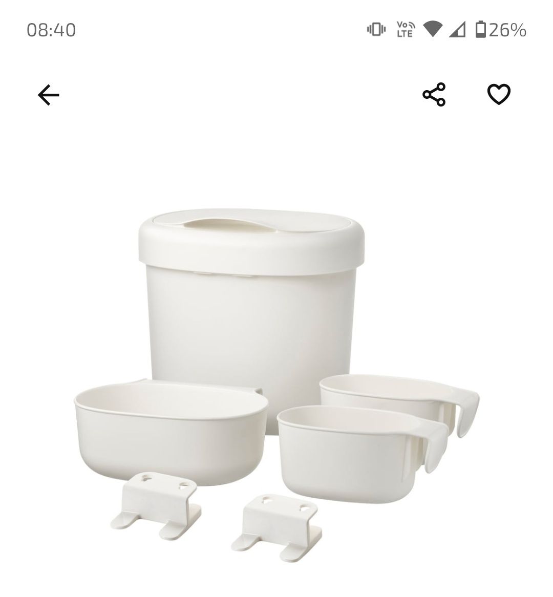 Kosze Ikea na przewijak