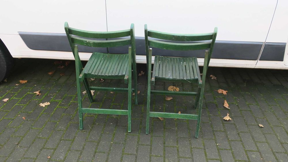 Krzesła biurowe ogrodowe kuchenne składane - 2 szt.