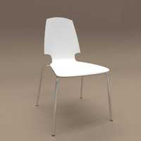 Cadeira IKEA branco / chrome
