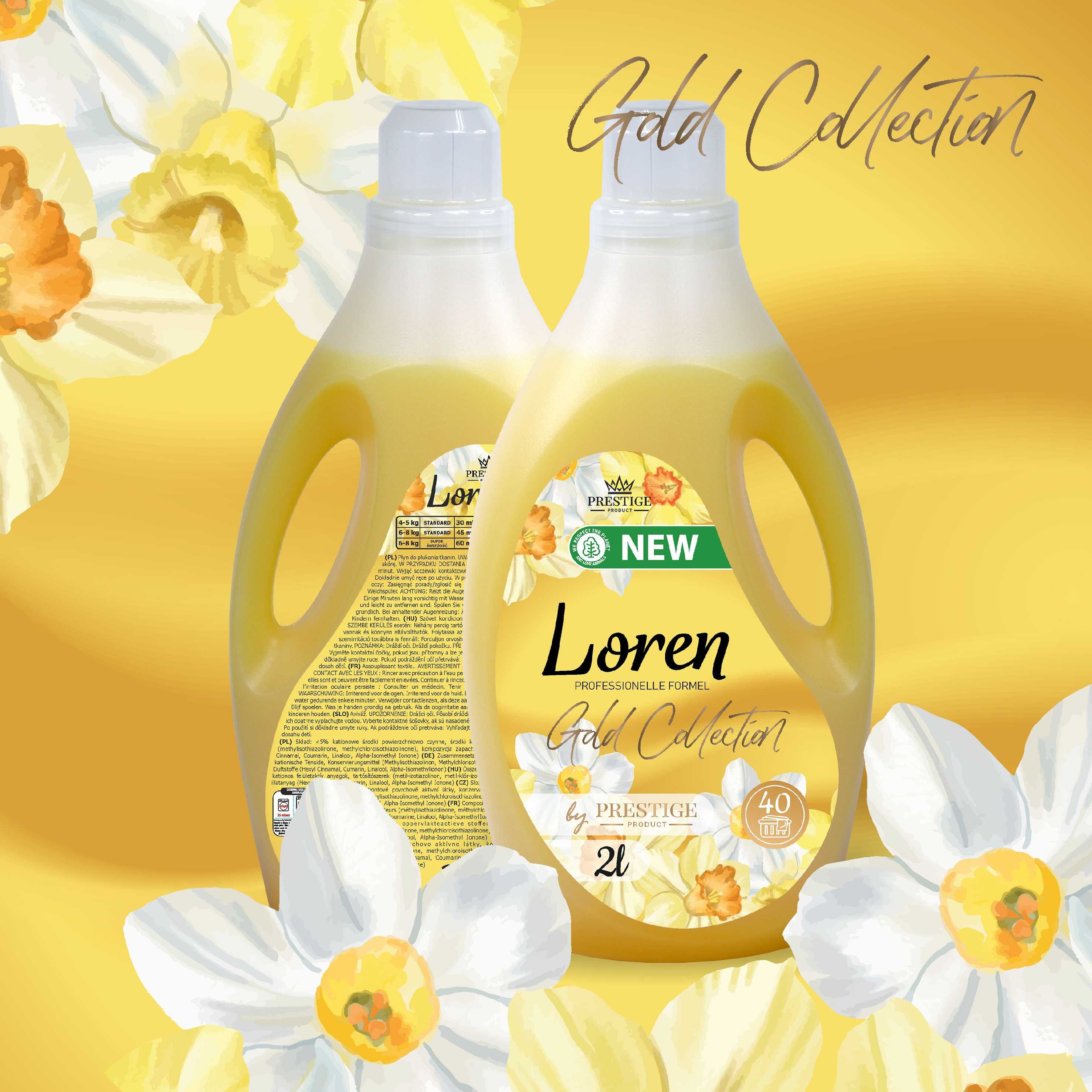 Płyn do płukania tkanin Loren -3butelki x 2L niemiecka jakość!