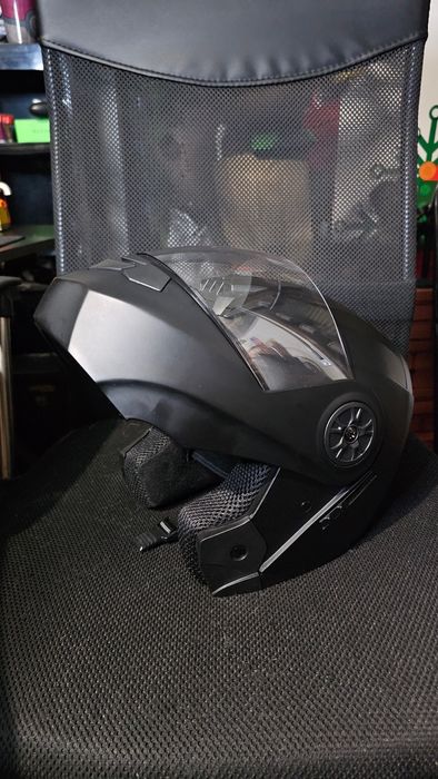 Capacete Modular preto, tamanho S