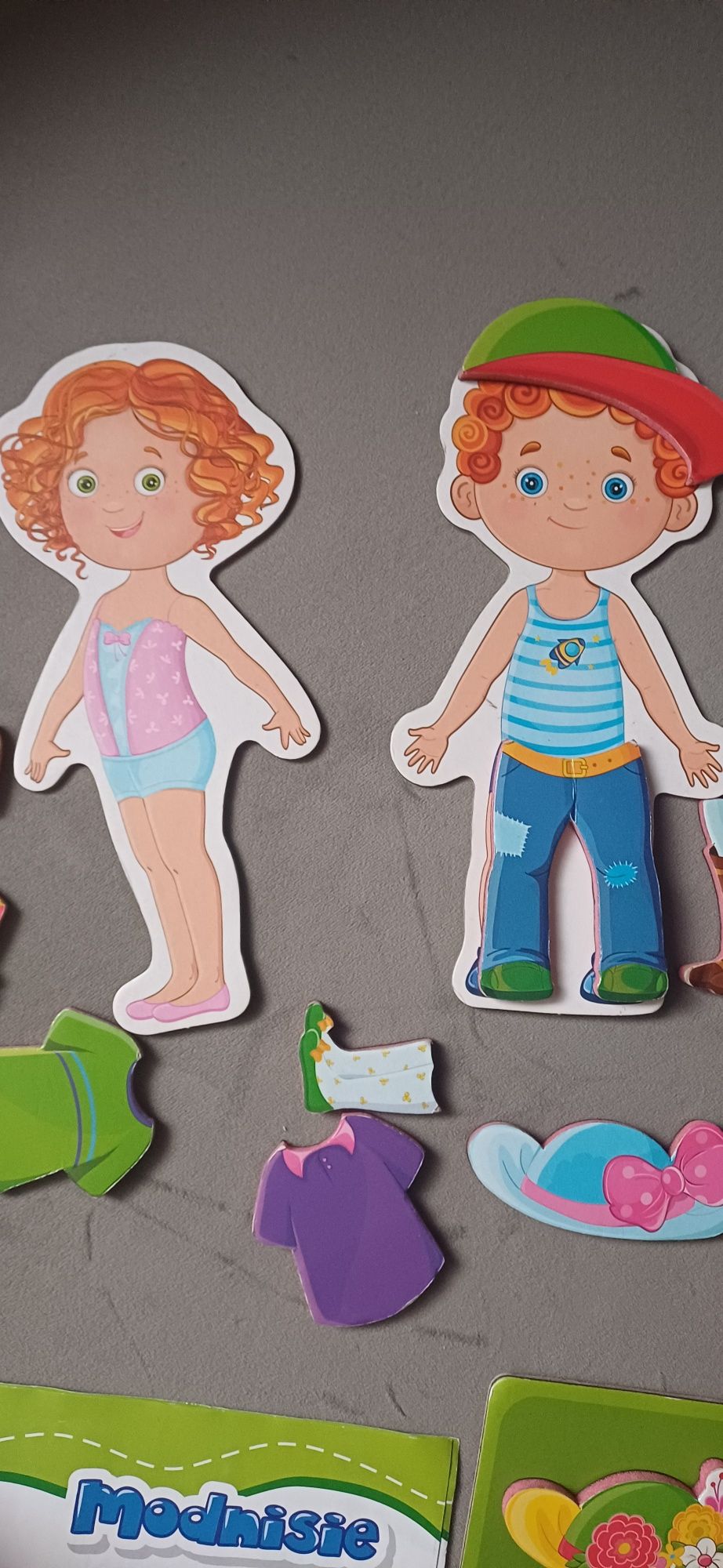 Puzzle ukladanki ubieranka zestaw
