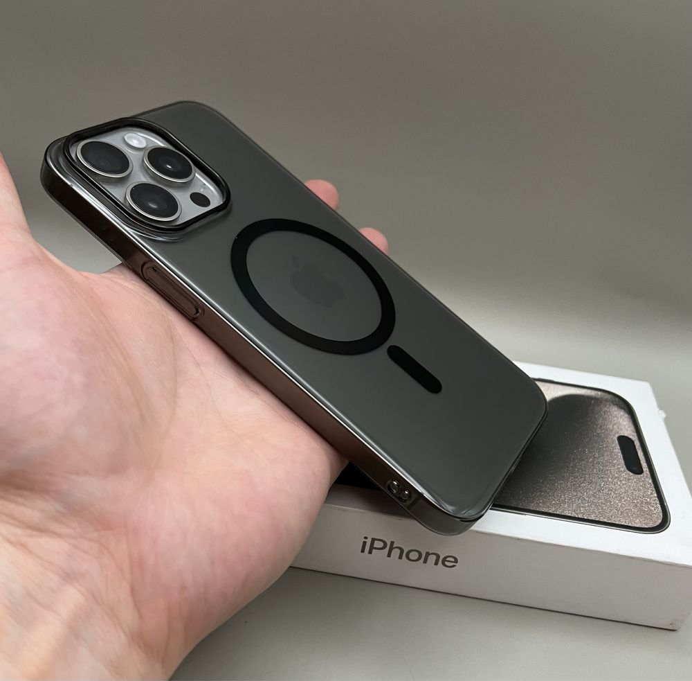 Ультратонкий чехол 15 Pro Max MagSafe, 16 Pro, 14 Pro Max, не желтеет!