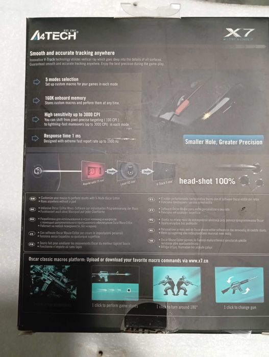 Продам компьютерную геймерскую  мышь новую F4TECH