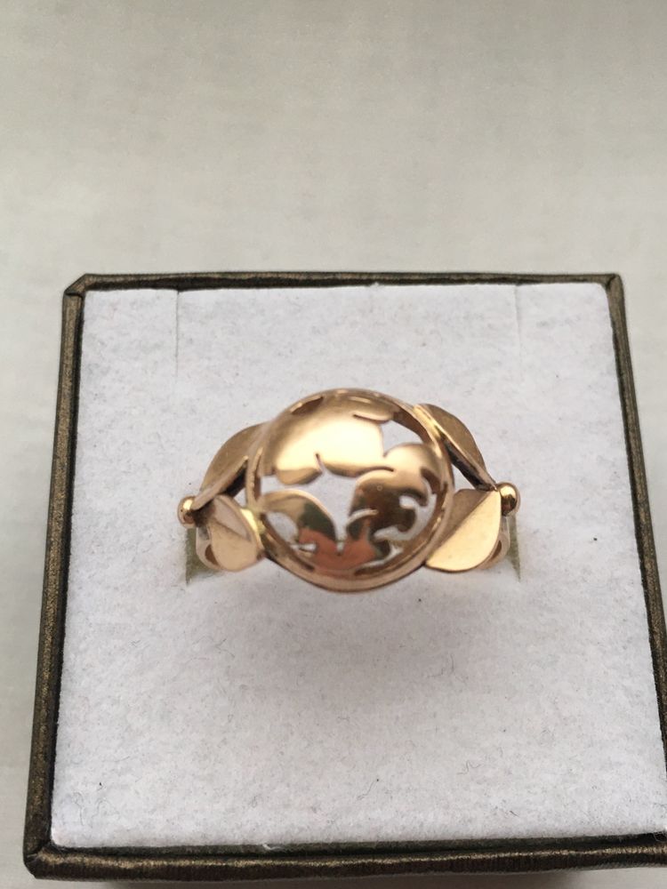 Pierścionek 14k złoty l. 60- te.