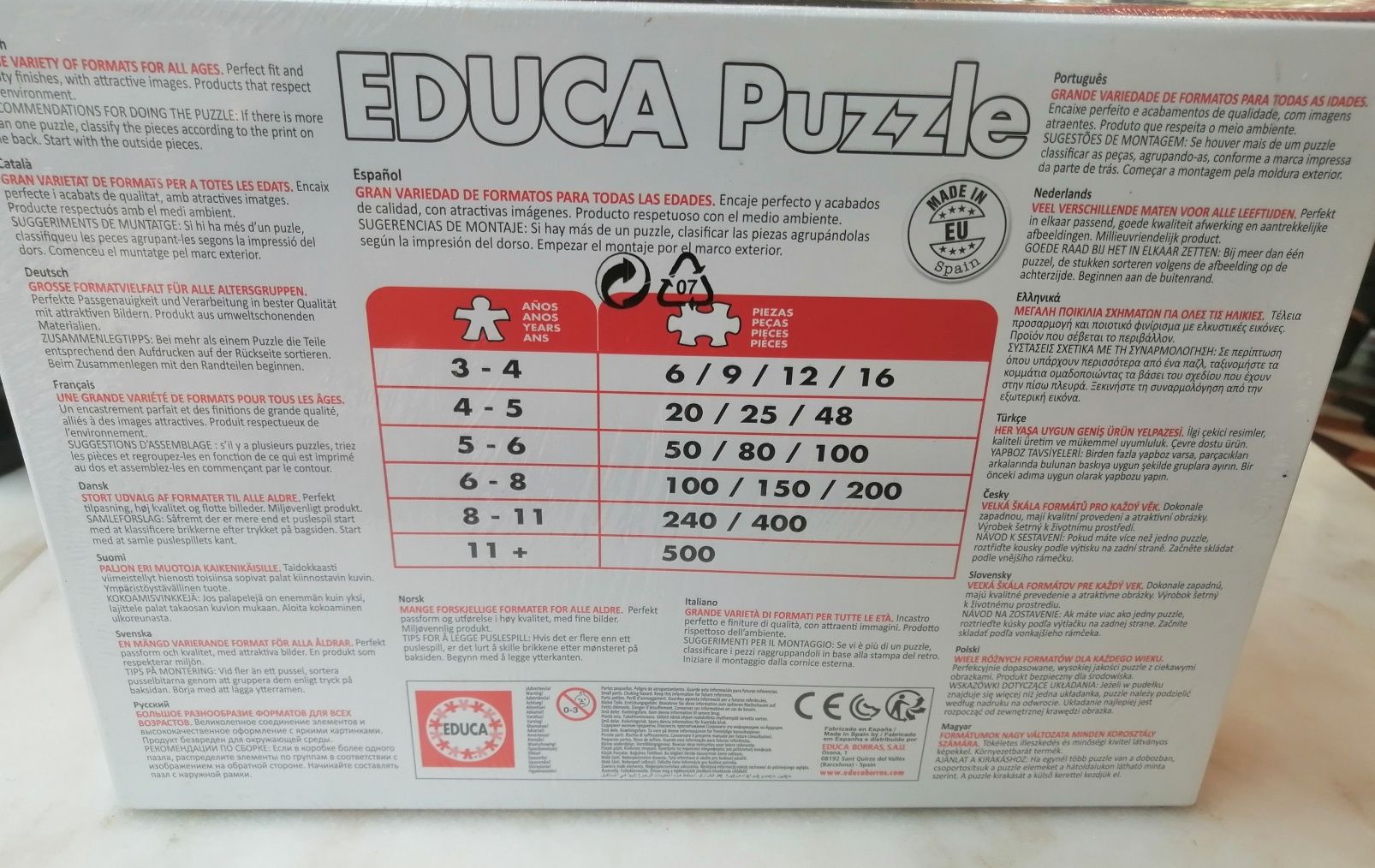 Caixa com 2 puzzles novos do filme Star Wars composto por 100 pcs cada