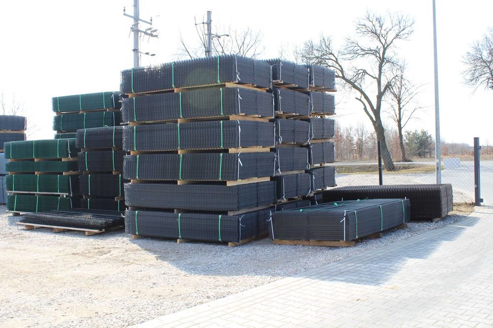 Panel ogrodzeniowy 153cm oc+ral grafit/czarny/zielony/brąz