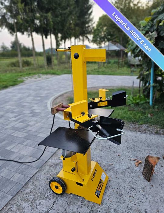 Łuparka do drewna na wynajem | Do wyboru 230V 7T i 400V 8T + kabel