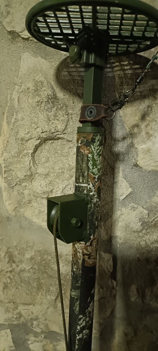 Varas e ponteira para caça os pombos