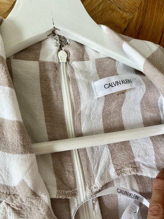 Kombinezon letni lniany paski Calvin Klein roz.36/S