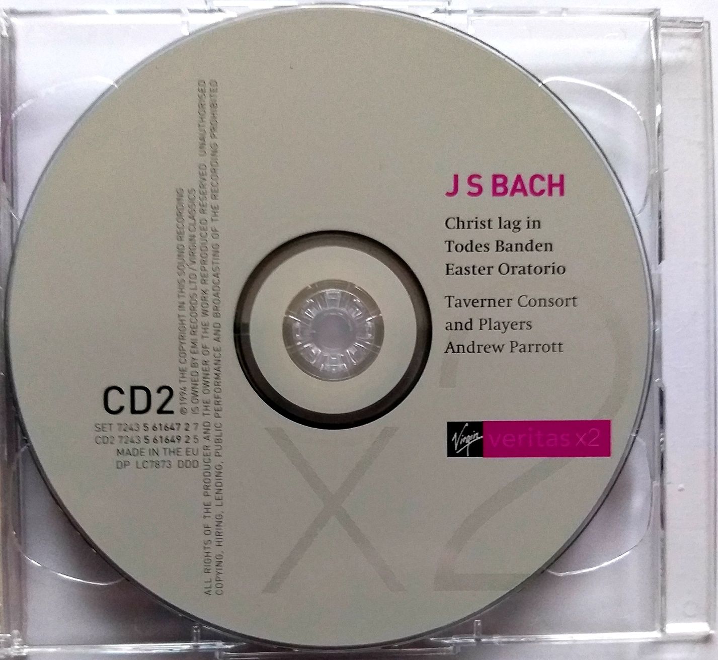 J S Bach Magnificat Easter Oratorio Andrew Parrott 2CD 1999r