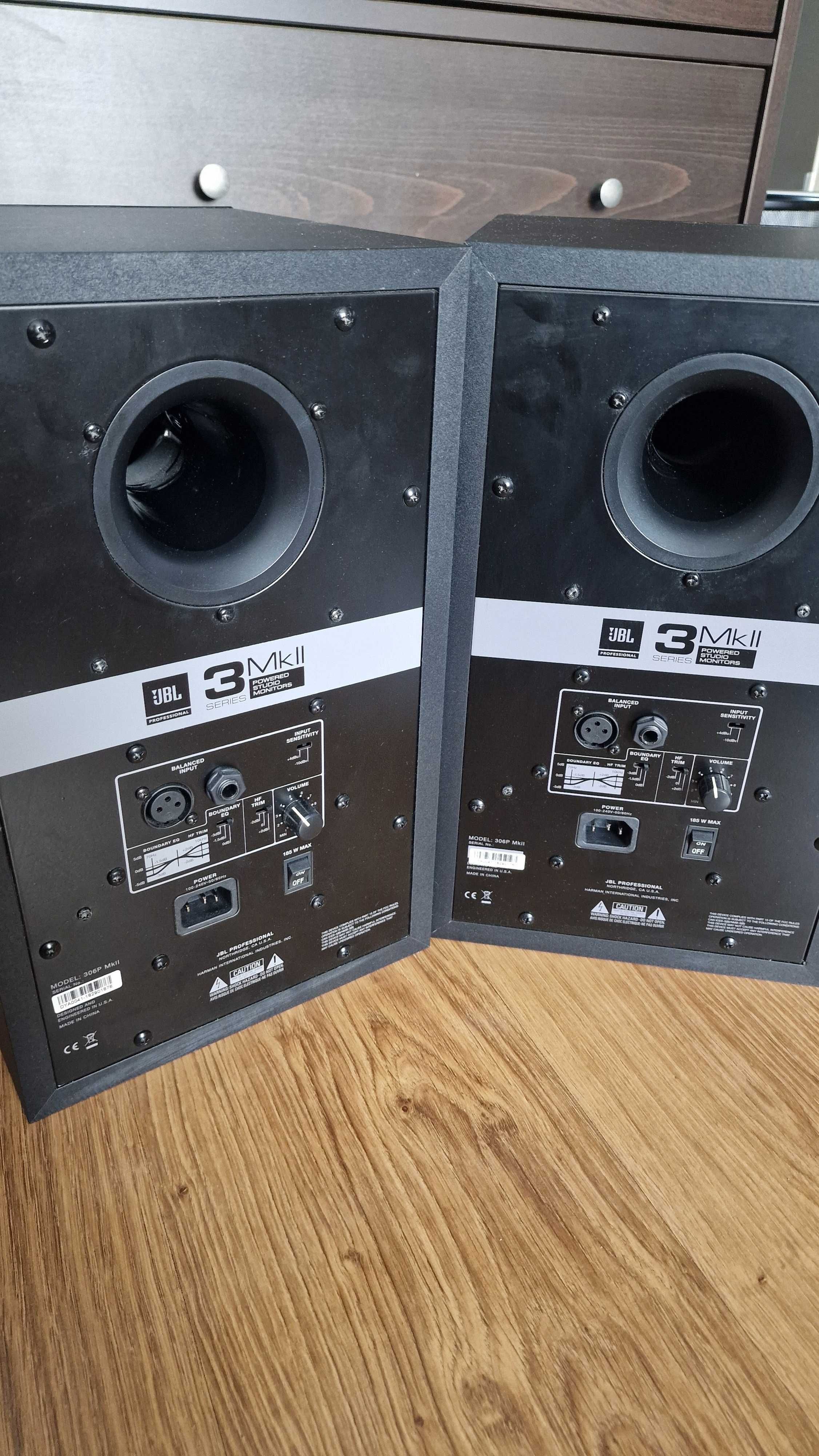 Głośniki JBL 306P MkII / aktywne monitory studyjne