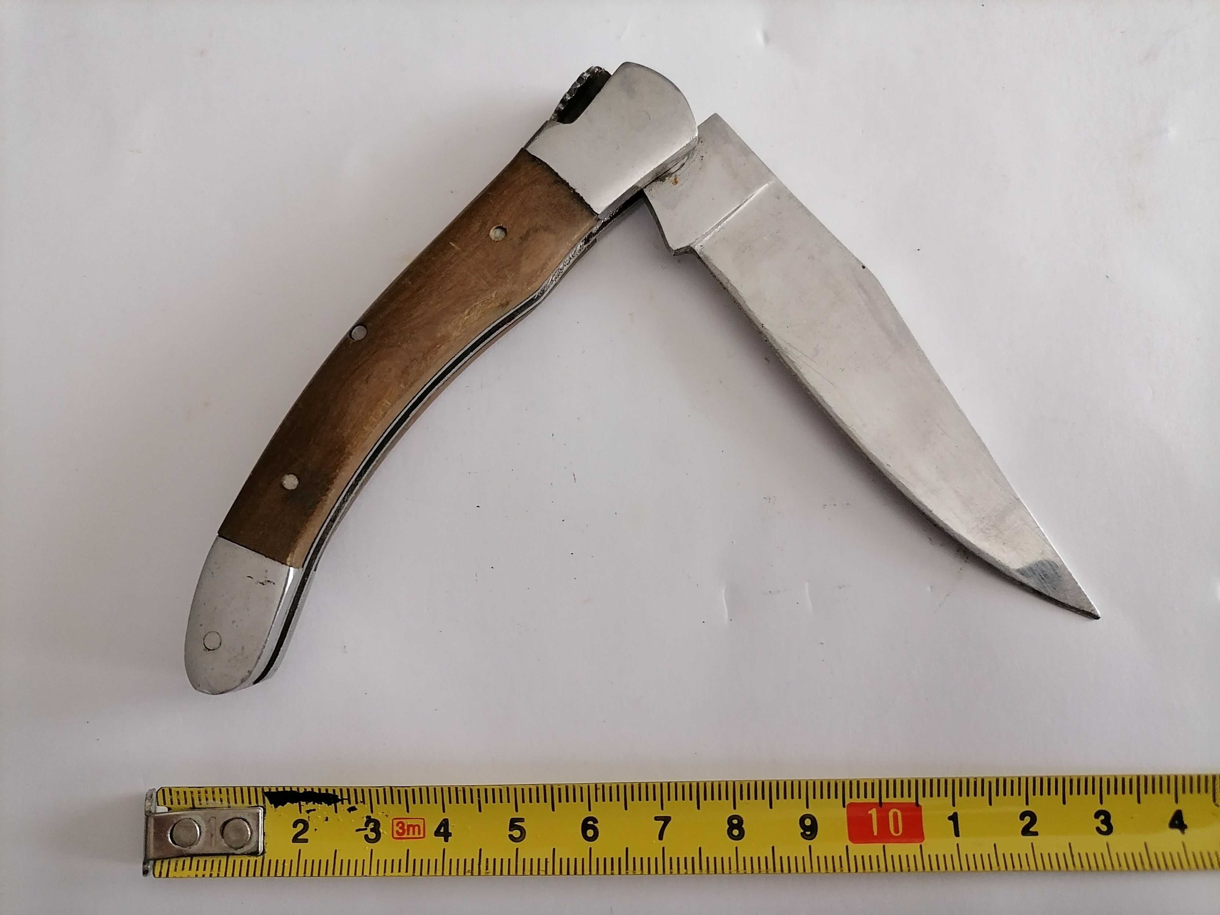 Canivete de coleção tipo laguiole marcado "Nabala", cabo em madeira