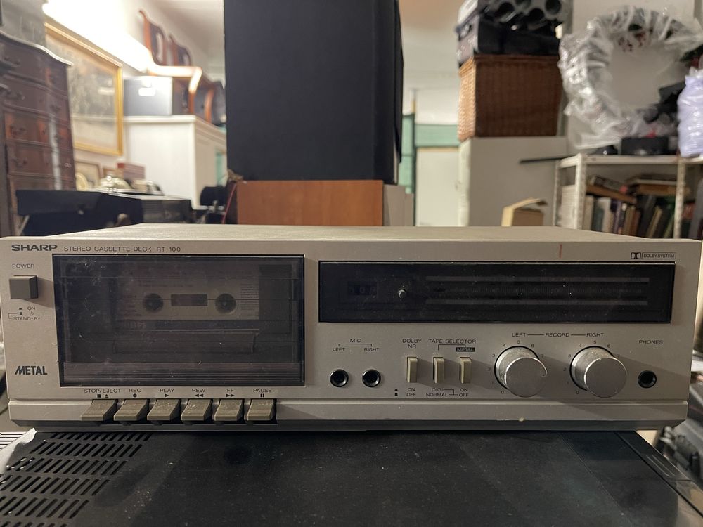 Leitor de Cassetes Vintage Sharp RT-100 – Dolby B