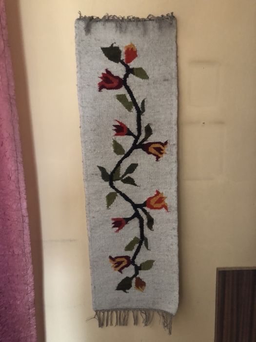 Kilim wełniany kwiaty 100x33
