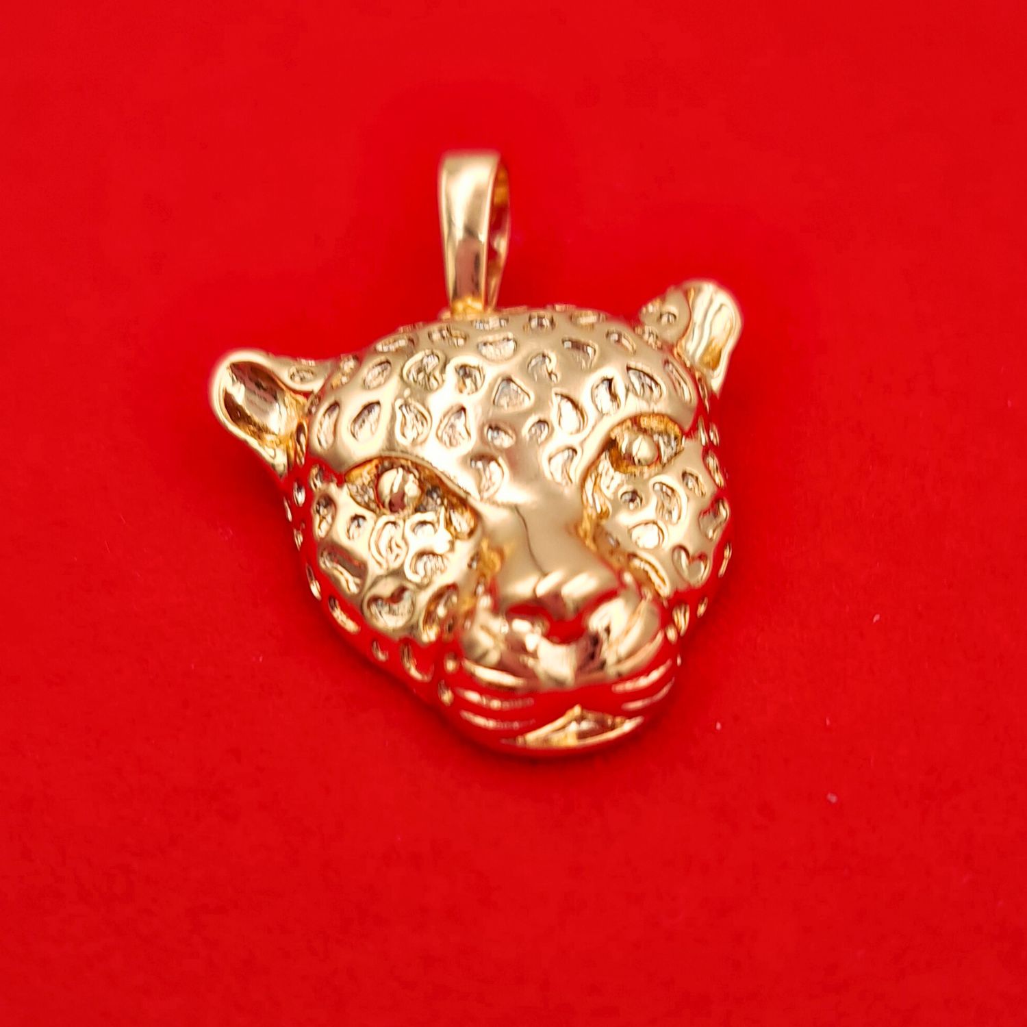 Zawieszka Złoty Jaguar Pantera - Pozłacany 18k złotem