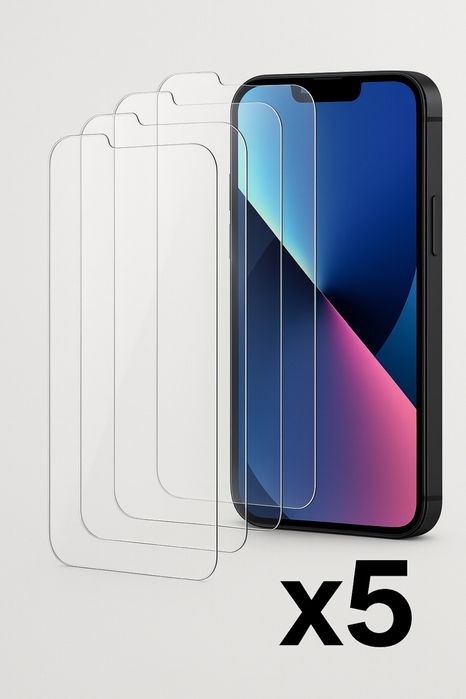 5-Pak Szkło Hartowane prywatyzujące Iphone 13/13pro/14