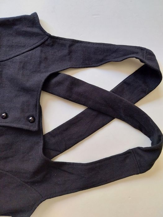 Colete preto curto mulher - tamanho S - black vest woman
