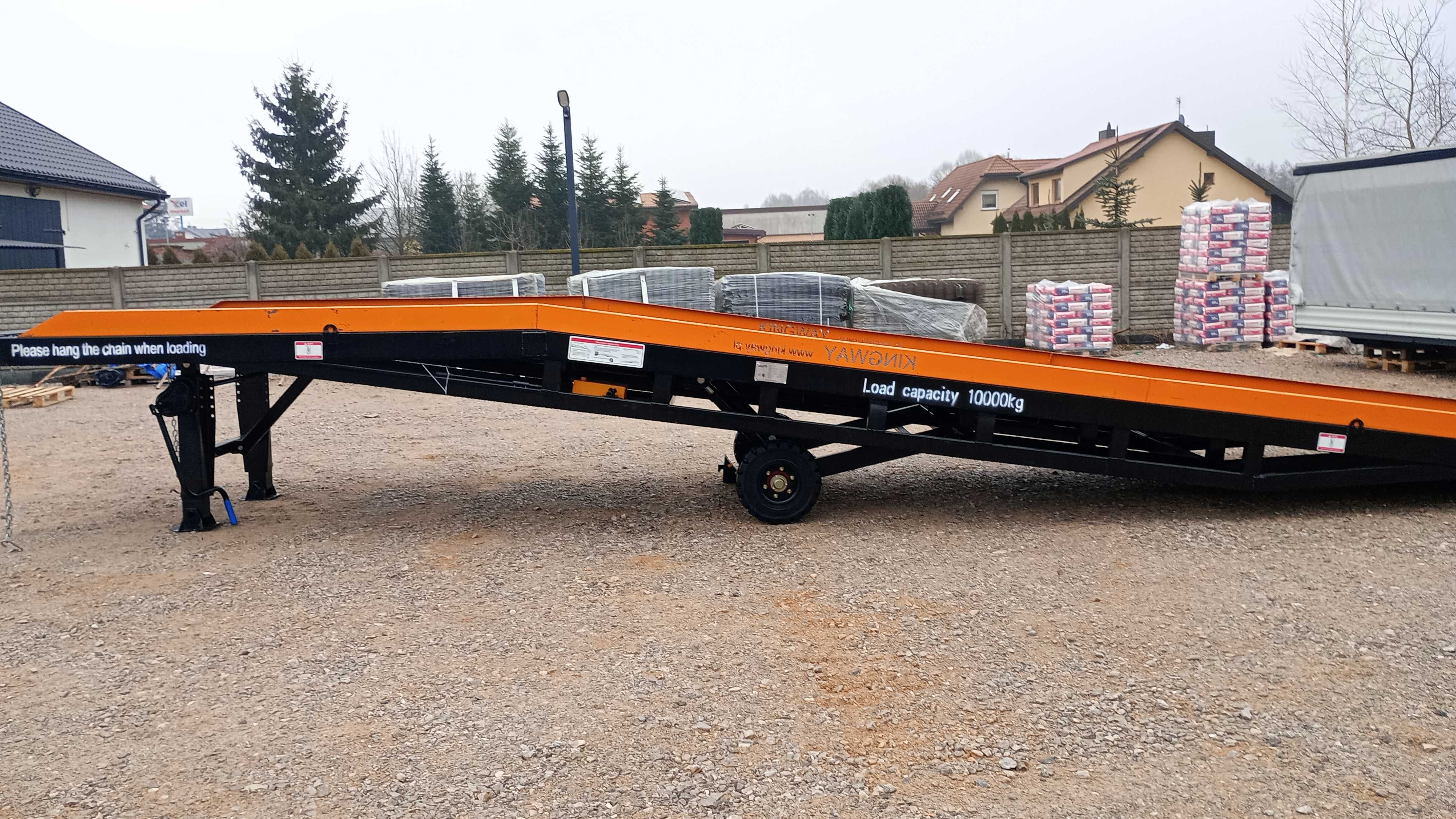 Mobilna rampa , platforma najazd do kontenera 10 ton