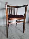 Fotel tapicerowany gabinetowy GFM lata 60, vintage meble PRL