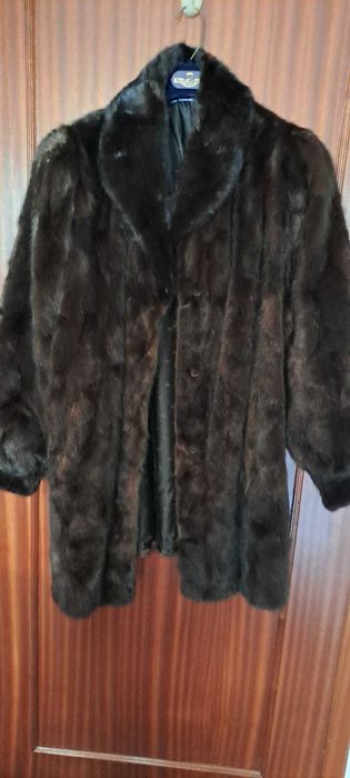 Casaco de pele Vison verdadeiro quase novo