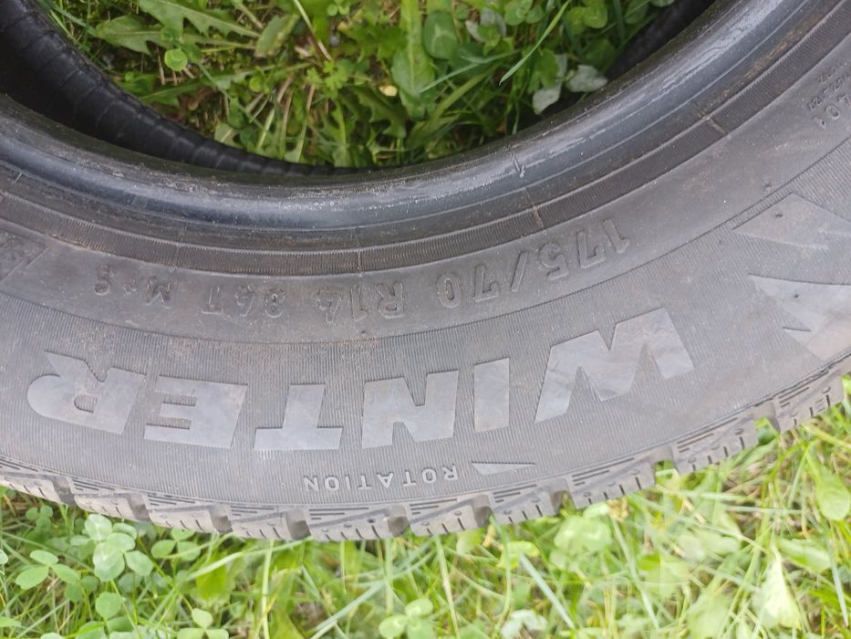 Opony zimowe 175/70/14 kpl 4 szt 7-8mm