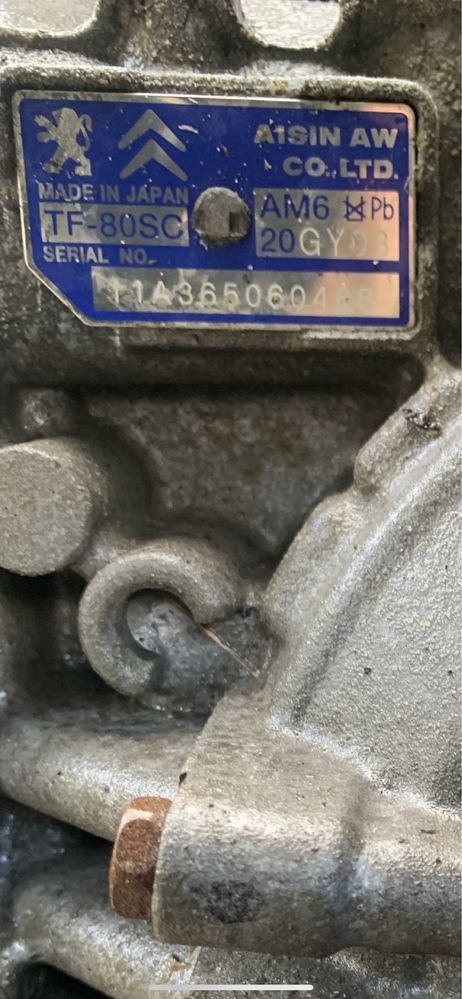 АКПП Aisin  TF80-SC  акпп айсін пежо 3008 5008 tf-70sc