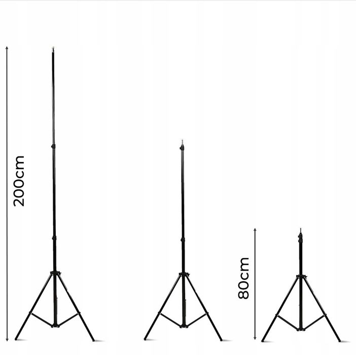 Halogen LED 50W reflektor zewnętrzny, kabel, statyw 80-200cm