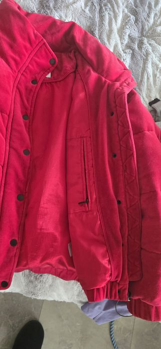 DKNY kurtka zimowa  welur aksamit M L