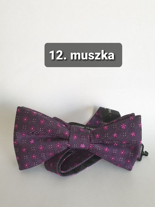 OKAZJA ! Muszki i Poszetki męskie, Modne Kwiatowe wzory, Nowe