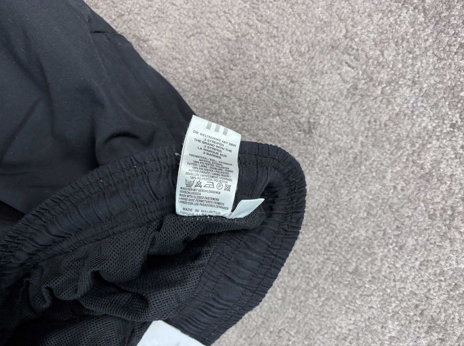 Spodnie Dresy Adidas M Czarne Szerokie Ściągacze Vintage Logo